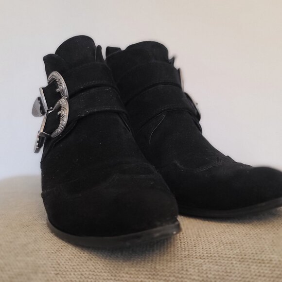 Black Western Booties from the UK - Picture 3 of 5